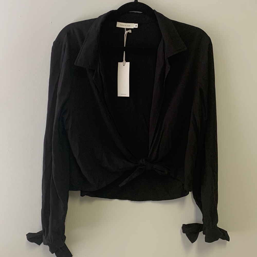 NWT Which We Want Crop Blouse M